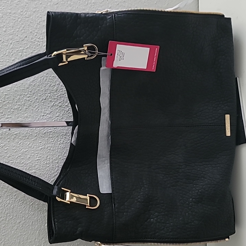 Vince Camuto Solid or Snake Embossed Leather Tote -Emely - Picture 14 of 14